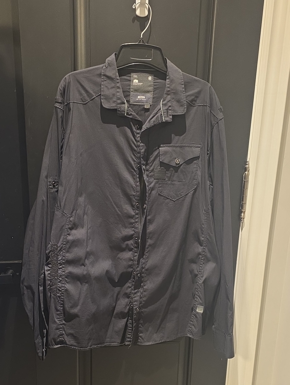 G-Star Raw Denim Men's Size XXL Slim Long Sleeved Shirt